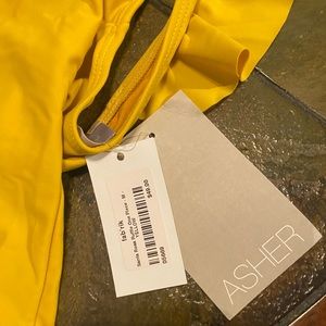 Fab’rik yellow ruffle one piece swimsuit